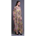 thumbnail image 3 of Bimba Kaftan Long de Plage à Fleurs pour Femmes, Tenue de Plage, Couvre-Maillot de Bikini, Robe Maxi - TG-3X, 3 of 5