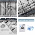 thumbnail image 6 of Blackout Curtains for Bedroom, Grey Wood Grain Room Darkening Window Drapes for Living Room, Country Vintage Barn Door Rustic Lodge Thermal Insulated Grommet Curtains, 52x96 inch, 2 Panels, 6 of 9