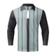 thumbnail image 4 of Playeras De Algodon Para Hombre, Camiseta Informal De Otoño A Cuadros, Camiseta De Manga Larga Con Solapa Y Botones, 4 of 4
