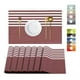 thumbnail image 1 of Mantel Individual Lavable Antideslizante 8 Piezas Color Rojo Raya JT010129-04, 1 of 7