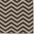 thumbnail image 3 of Salonika Reversible Chevron Rug Brown 26" x 46" Flat Woven Greece Design, 3 of 5
