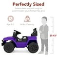 thumbnail image 3 of Best Choice Products 6V Kids Ride-On Truck Car w/ Parent Remote Control, 4-Wheel Suspension, LED Lights - Purple, 3 of 8