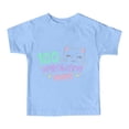 thumbnail image 4 of Rhuody Hauts de Printemps pour Fille T-Shirt à Manches Courtes T-Shirt à Imprimés de Lettres Coupe Ample Rentrée des Classes Col Ras du Cou Haut Tenue Classique Bleu Pâle 1-2 Ans, 4 of 4