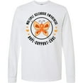 thumbnail image 3 of Inktastic Multiple Sclerosis Orang Ribbon Hope Support and Cure Long Sleeve T-Shirt, 3 of 5