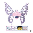 thumbnail image 4 of Princess LED Flower Fairy Wing Light Up Moving Butterfly Wing Plastic Wing, 4 of 8