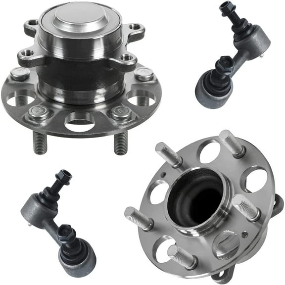 Detroit Axle - Rear Wheel Hubs and Bearings Assembly Sway Bar Links Replacement for 2013 2014 2015 Honda Civic Acura ILX - 4pc Set