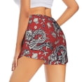 thumbnail image 3 of Goofa Dragons2 Printed Women 2 in 1 Running Shorts,Quick Dry Athletic Workout Shorts,High Waisted Athletic Shorts with Liner Pockets-X-Large, 3 of 9
