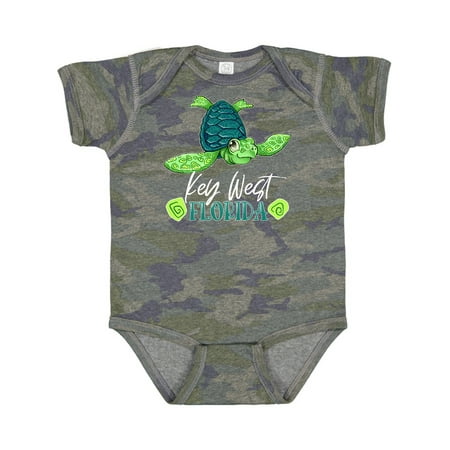 

Inktastic Key West Florida Happy Sea Turtle Gift Baby Boy or Baby Girl Bodysuit