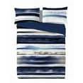 thumbnail image 1 of Gouchee Home Delfos 3-Piece King Duvet Cover Set – Blue Tie-Dye Stripe Reversible Bedding & 100% Cotton, 1 of 2