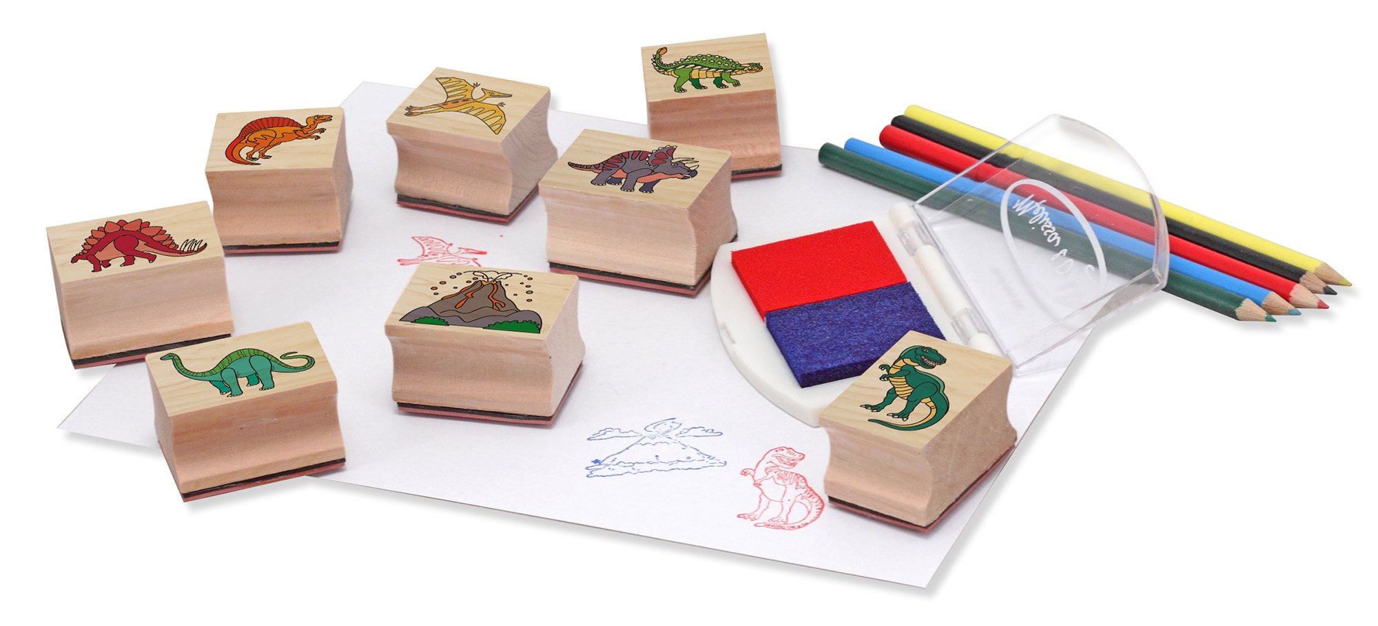 melissa and doug wooden stamp set