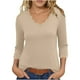 thumbnail image 3 of Camiseta sin mangas para mujer,Blusa de verano para mujer con cuello en V y manga corta, poliéster, informal y cómoda, ideal para el hogar, sopatenor, 3 of 9