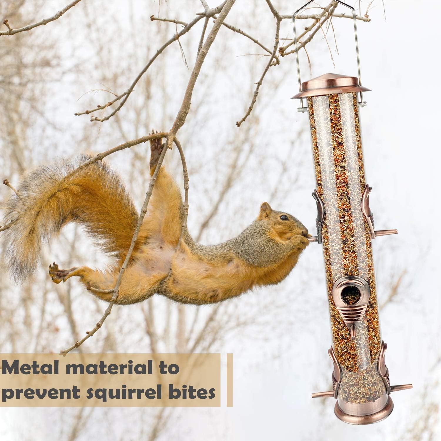 Urban Deco 2-Pack Metal Bird Feeder Tubes, 20 Inch photo 2