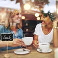 thumbnail image 5 of Uxcell 24Pcs Mini Chalkboard Signs with Easel Stand, Black (Style B, 6.8"x3.3"), 5 of 5