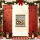 thumbnail image 1 of 3D Embroidery Christmas Door Curtain Holiday Decorative Cover for Front Door Wall Party Festival Home Decorations, 1 of 6