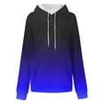 thumbnail image 3 of JUSLIO Women Tops with Pockets Hoodies Sweatshirts Graphic Long Sleeve Sweatshirts Blue L, 3 of 4