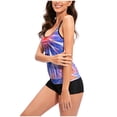 thumbnail image 6 of Utoimkio Womens Tankini Swimsuits Two Piece Bathing Suits for Women Tummy Control Floral Print Modest Swimwear with Boyshorts, 6 of 8