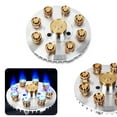 thumbnail image 2 of YIEMEEN Powerful Nine Chamber Flame Cooker Household Gas Stove Burners Assembly Burners, 2 of 12