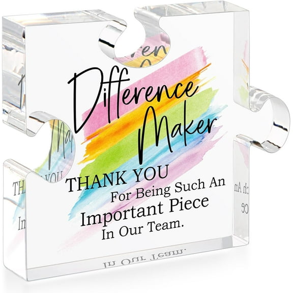 Difference Maker Gift for Women Men Thank You Gifts for Mentor Manager - Boss Appreciation Gifts for Coworkers Office Gift Ideas Difference Maker Desk Sign Retirement Gifts Goodbye Presents