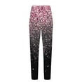 thumbnail image 4 of Xixinqiwan Women Baggy Sweatpants Casual Glitter Floral Printed Sweat Pant Elacstic Waist Tapered Women Pants Running Joggers, 4 of 5