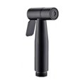 thumbnail image 1 of Juego de pistola rociadora para lavado de inodoro de acero inoxidable 304 negro sin perforaciones, boquilla presurizada, limpieza corporal, lavador de inodoro, 1 of 4