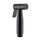 thumbnail image 1 of Juego de pistola rociadora para lavado de inodoro de acero inoxidable 304 negro sin perforaciones, boquilla presurizada, limpieza corporal, lavador de inodoro, 1 of 4