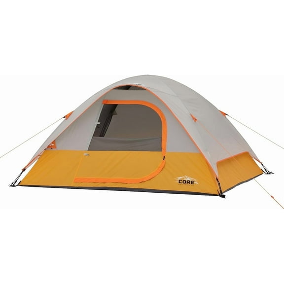 CORE 8'x 7' 4 Person Dome Backpacking Camping Tent, 10 lbs