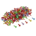 thumbnail image 3 of 100 Pcs Mini Épingles Décoratives Rondes à Tête Fendue Attaches en Métal pour Papier Fournitures de Bureau, 4.5x8mm Coloré, 3 of 8