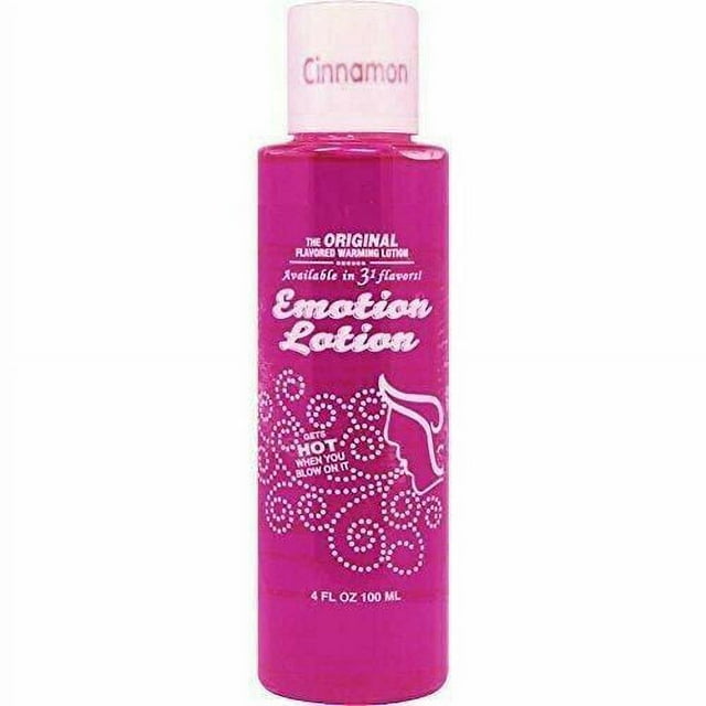 Emotion Lotion Flavored Warming Massage Oil, Cinnamon 4 oz