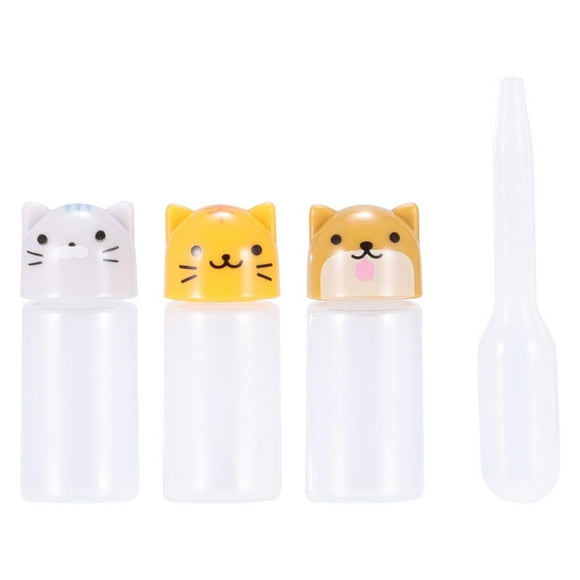 Yuarrent 3 piezas de botellas de condimentos, soporte de almacenamiento pequeño para el hogar, contenedores ligeros de ketchup para animales, cocina, Organizadores de utensilios de cocina Yuarrent HA015390-00