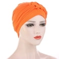 thumbnail image 1 of Head Scarf Solid Color Braid Headdress Brimless Pure Color Turban Cap Party Accessories, 1 of 10