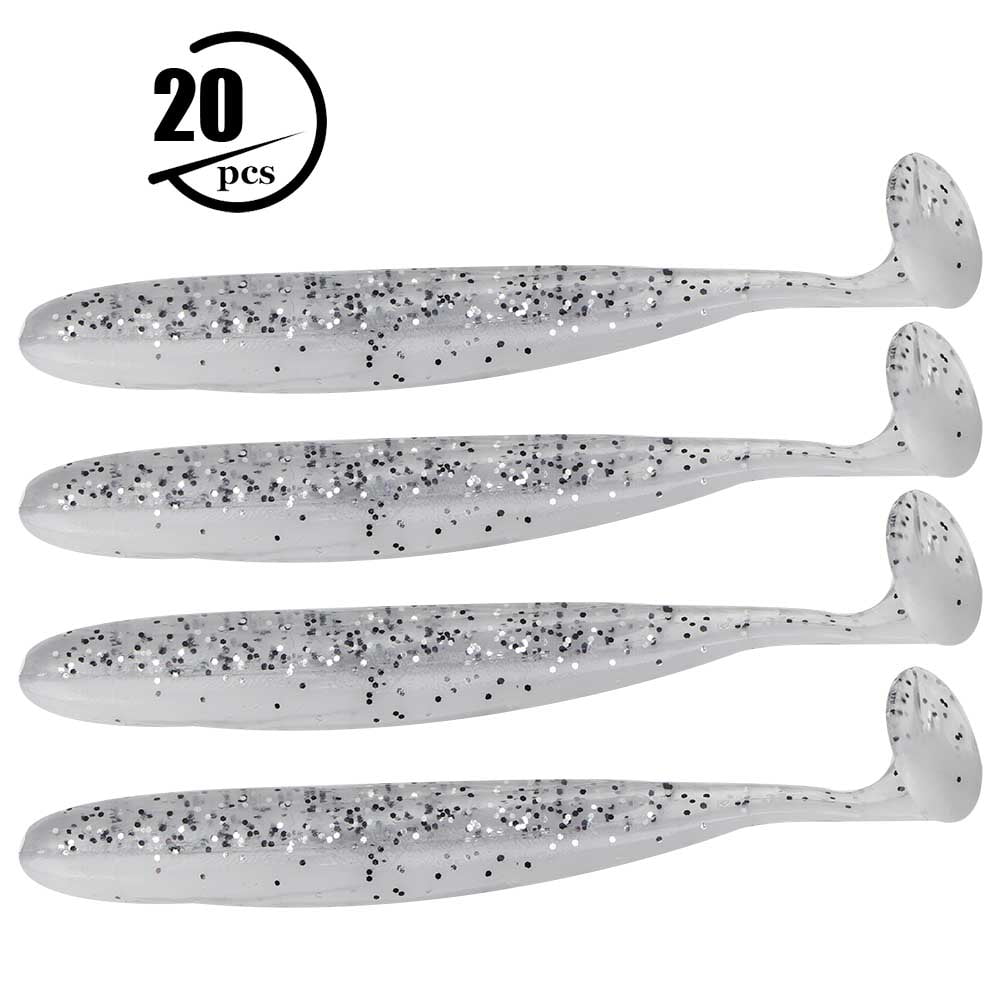 Señuelos De Pesca Blandos Con Cola De Paleta - Cebo Artificial Para Lubina, Trucha, Lucio, Diseño Realista Y Duradero
