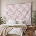 thumbnail image 3 of Pink Geometric Tapestry for Bedroom Wall Hanging Tapestry, Modern Striped Abstract Art Aesthetics Ceiling Backdrop Tapestries Poster Blanket Wall Decor for Teens Room Living Room Dorm 39" x 59", 3 of 8