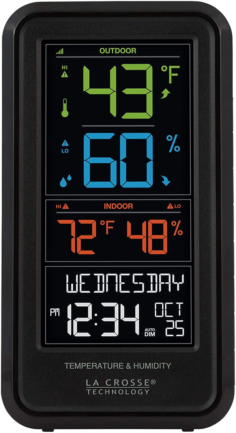 T85647 La Crosse Technology Wireless Color Weather Station with TX141TH-BV2 T85647 La Crosse Technology Wireless Color Weather Station with TX141TH-BV2