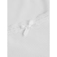thumbnail image 4 of Liacowi Women's Summer Slim Cropped Tops Solid Color Lace Trim Scoop Neck Long Sleeve T-Shirts Basic Tee, 4 of 7