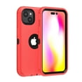thumbnail image 5 of Xhy iPhone 14 Case Military Grade Heavy Duty Protection 3 in 1 Shockproof Armor Rugged Durable Detachable for iPhone 14 6.1 inch 2022 Phone - Red+Black, 5 of 6