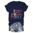thumbnail image 4 of Fiudx Camisas para Mujer Tops con Estampado de Moda para Mujer, Blusa de Manga Corta, Camisetas Divertidas con Cuello Redondo, 4 of 4