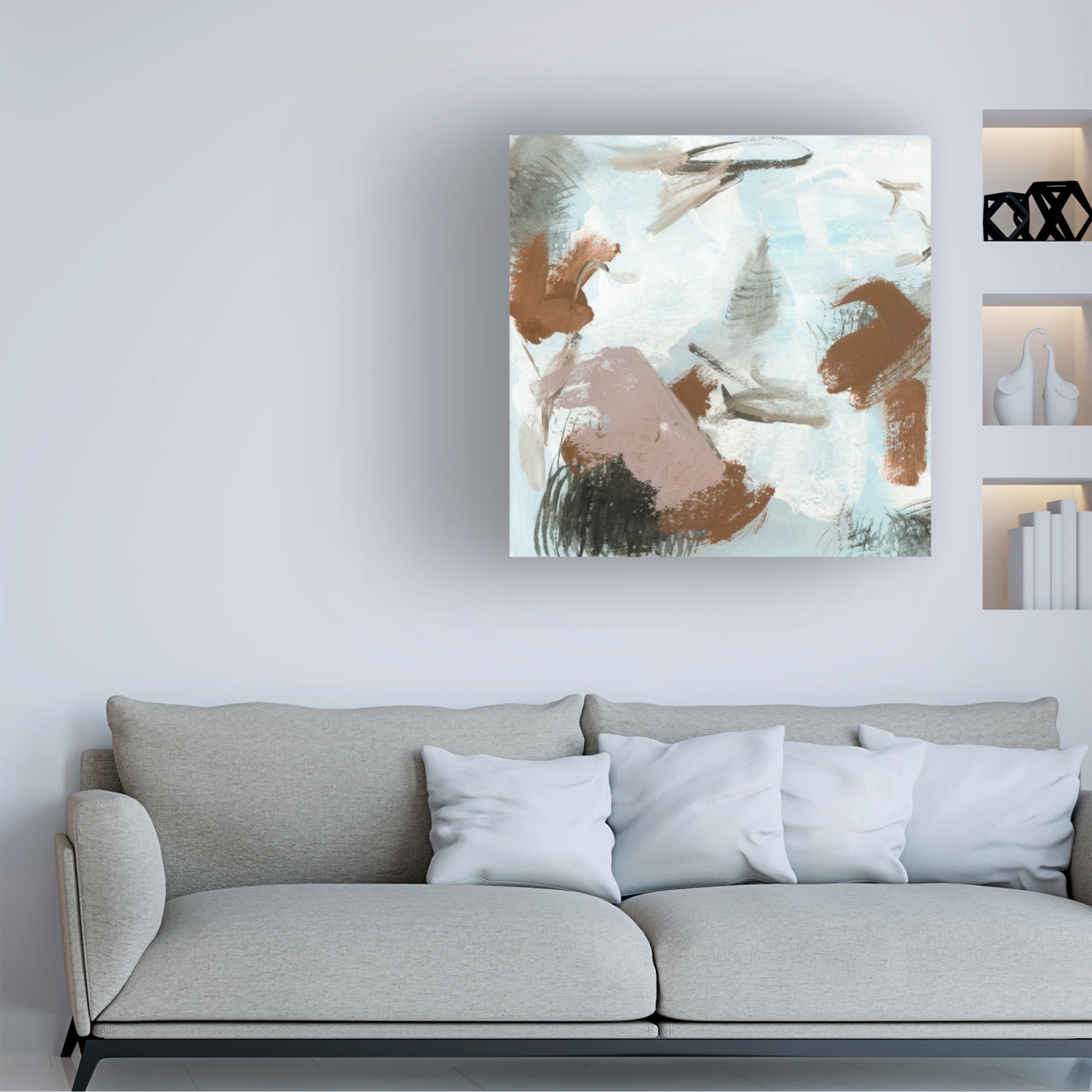Canvas Wall Art - Melissa Wang 'Free as Air I' Wall Art for Living Room, Bedroom, or Office Décor by Trademark Fine Art - 14 x 14 Inches