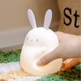 thumbnail image 3 of Luz Nocturna Infantil Conejo con Temporizador De 20 Minutos, Lámpara De Noche Nómada LED, Lámpara De Noche Recargable Pequeña Para Habitación De Bebé, Regalo Niña 4 5 6 Años JAMW Sencillez, 3 of 5