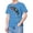 Blue, variant on Kids Lizard Graphic T-Shirt Short Sleeve Crewneck Casual Cotton Top Yellow 12-13 Years