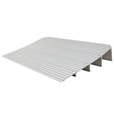 Silver Spring 4-1/4in High Aluminum Mobility Threshold Ramp for Wheelchairs, Scooters, and Power Chairs