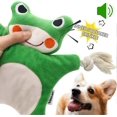 thumbnail image 3 of Stuffless Dog Toys for Puppy, Crinkle Squeaky Dog Chew Toys Squirrel Plush Dog Toy with Rope Knots for Small Dogs (Squirrel), 3 of 3