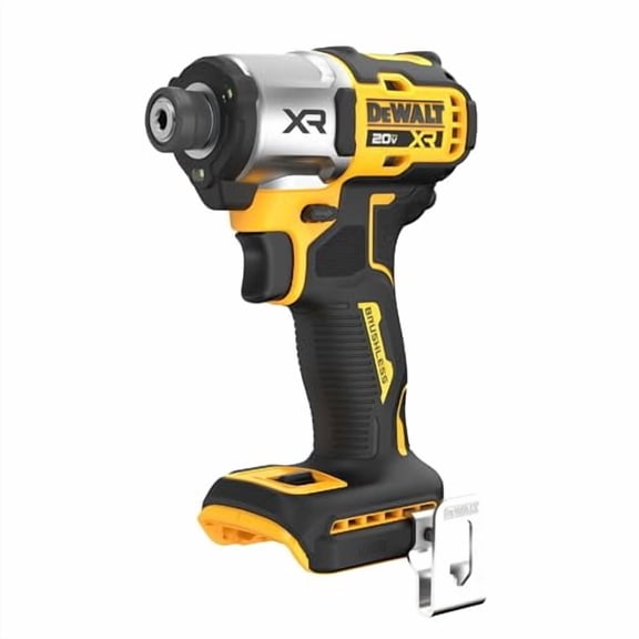 DEWALT 20V MAX XR 1/4 in. Brushless Impact Driver (DCF845B) – 1,825 in-lbs Torque, 3-Speed Control, LED Work Light, Bare Tool