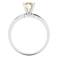 thumbnail image 4 of Solitaire Engagement Ring for Women - 1ct Natural Morganite in 14K White Gold Promise Ring, 4 of 5