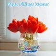 thumbnail image 4 of Uxcell Piedras Planas Acrílicas para Jarrones, Relleno de Perlas de Vidrio, Decoración para Acuarios, Esparcir en Mesas, Decoración del Hogar, Manualidades DIY, Rosa 0.28 in, 4 of 7