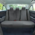 thumbnail image 3 of For 2012-2017 Toyota Camry LE | SE | XSE | XLE FH Group Faux Leather Car Seat Covers - Rear Set Solid Gray, 3 of 5