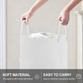 thumbnail image 4 of Inadays Laundry Basket 51L Large Clothes Laundry Hamper Woven Cotton Rope Tall Laundry Bag Baskets Toy Storage Organizer Collapsible Storage Basket for Blanket, Toys, Clothes, Pillows, White, 4 of 9