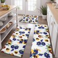thumbnail image 2 of Pioneer Flower Floral Print Pattern Kitchen Rugs Sets Of 3,Kitchen Runner Rugs Non Skid Washable,Decorative Kitchen Floor Mats for Kitchen,Sink,Laundry,17"x30"+ 17"x47" + 17"x59", 2 of 6