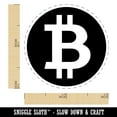 thumbnail image 2 of Bitcoin Symbol Inverted on Dark Background Cryptocurrency Money Self-Inking Rubber Stamp Ink Stamper - Pink Ink - Mini 1/2 Inch, 2 of 7