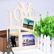 Sweet Wooden Hollow Love Photo Picture Frame Home Decor Art DIY Gift New