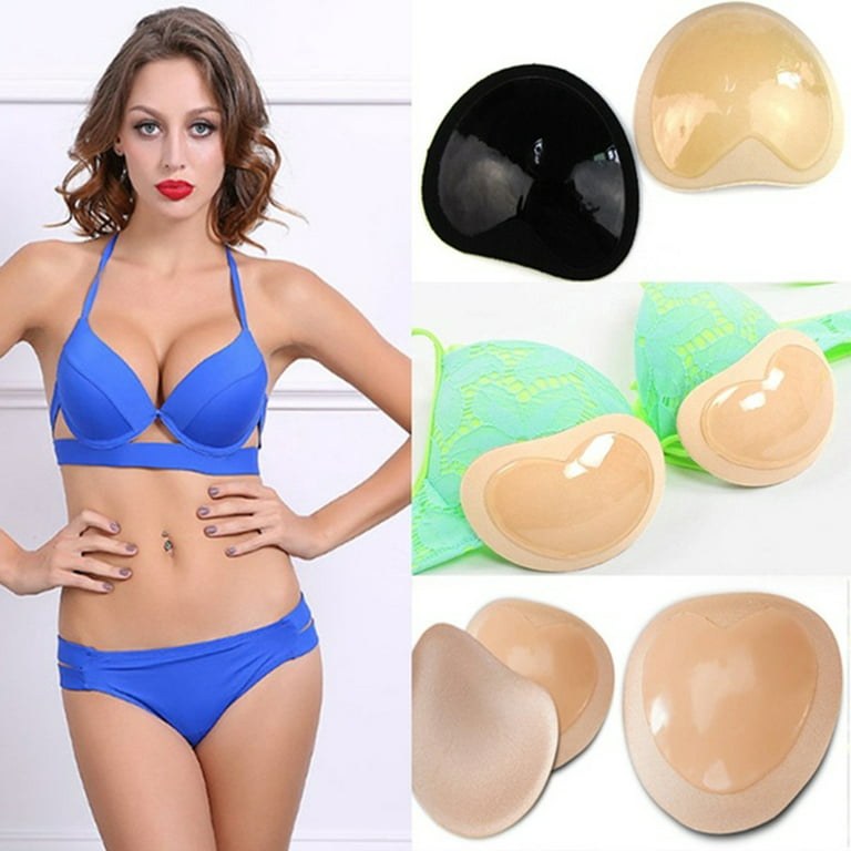 Travelwant 2Packs Sponge Bra Inserts Self-Adhesive Bra Pads Inserts Push Up  and Breathable Sticky Bra, Sports Bra Pad Removable Breast Enhancer Inserts  